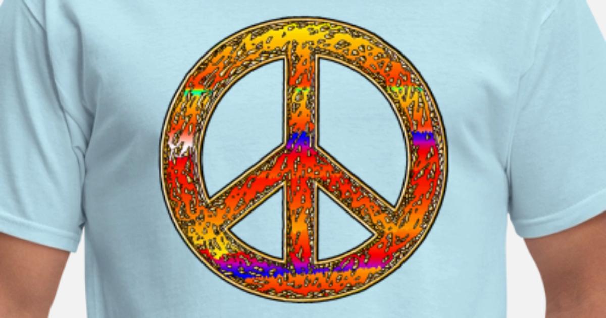 rainbow peace sign shirt